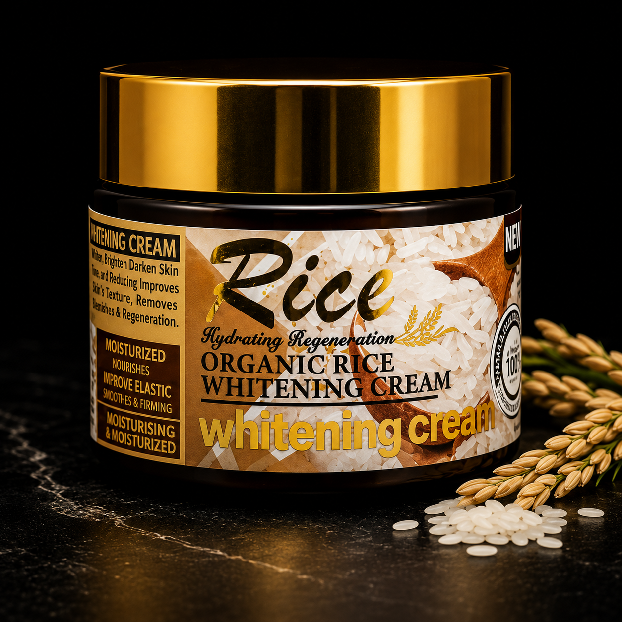 Crema Blanqueadora De Arroz Orgánico 55g
